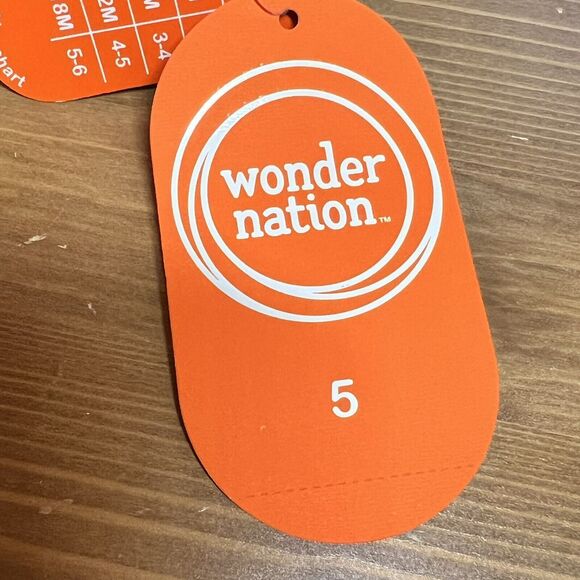 Wonder Nation Baby Denim Slip On Shoes Size 5 NWT Happy Face - Picture 6 of 9